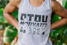 Load image into Gallery viewer, WOMEN&#39;S GRAY STAY MOTIVATED TANKTOP
